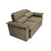 Sofá Retrátil e Reclinável Cama inBox Compact 1,50m Tecido Suede Velusoft Castor