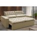 Sofá Retrátil e Reclinável Cama inBox Slim 1,50m Tecido Suede Velusoft Bege