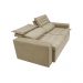 Sofá Retrátil e Reclinável Cama inBox Slim 1,50m Tecido Suede Velusoft Bege