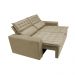 Sofá Retrátil e Reclinável Cama inBox Slim 1,50m Tecido Suede Velusoft Bege