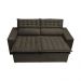 Sofá Retrátil e Reclinável Cama inBox Slim 1,50m Tecido Suede Velusoft Café