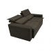 Sofá Retrátil e Reclinável Cama inBox Slim 1,50m Tecido Suede Velusoft Café