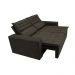 Sofá Retrátil e Reclinável Cama inBox Slim 1,50m Tecido Suede Velusoft Café