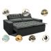 Sofá Retrátil e Reclinável Cama inBox Slim 1,50m Tecido Suede Velusoft Cinza