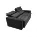 Sofá Retrátil e Reclinável Cama inBox Slim 1,50m Tecido Suede Velusoft Preto