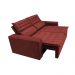 Sofá Retrátil e Reclinável Cama inBox Slim 1,50m Tecido Suede Velusoft Vermelho