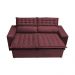 Sofá Retrátil e Reclinável Cama inBox Slim 1,50m Tecido Suede Velusoft Vinho