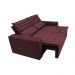 Sofá Retrátil e Reclinável Cama inBox Slim 1,50m Tecido Suede Velusoft Vinho