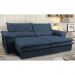 Sofá Retrátil e Reclinável Molas Ensacadas Cama inBox Botonê 2,12m Espuma Viscoelástico Suede Azul