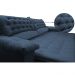 Sofá Retrátil e Reclinável Molas Ensacadas Cama inBox Botonê 2,12m Espuma Viscoelástico Suede Azul