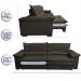 Sofá Retrátil e Reclinável Molas Ensacadas Cama inBox Botonê 2,12m Espuma Viscoelástico Suede Café