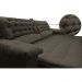 Sofá Retrátil e Reclinável Molas Ensacadas Cama inBox Botonê 2,12m Espuma Viscoelástico Suede Café