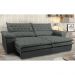 Sofá Retrátil e Reclinável Molas Ensacadas Cama inBox Botonê 2,32m Espuma Viscoelástico Suede Cinza