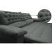 Sofá Retrátil e Reclinável Molas Ensacadas Cama inBox Botonê 2,92m Espuma Viscoelástico Suede Cinza