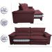 Sofá Retrátil e Reclinável Molas Ensacadas Cama inBox Botonê 2,92m Espuma Viscoelástico Suede Vinho