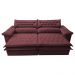 Sofá Retrátil e Reclinável Molas Ensacadas Cama inBox Botonê 2,92m Espuma Viscoelástico Suede Vinho