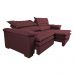 Sofá Retrátil e Reclinável Molas Ensacadas Cama inBox Botonê 2,92m Espuma Viscoelástico Suede Vinho