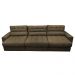 Sofá Retrátil e Reclinável com Molas Ensacadas Cama Inbox Master 3,52m Tecido Suede Castor