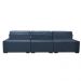 Sofá Retrátil e Reclinável com Molas Ensacadas Cama Inbox Master 3,82m Tecido Suede Azul