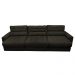 Sofá Retrátil e Reclinável com Molas Ensacadas Cama Inbox Master 3,82m Tecido Suede Café