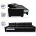 Sofá Retrátil e Reclinável com Molas Ensacadas Cama Inbox Master 3,82m Tecido Suede Preto