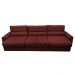 Sofá Retrátil e Reclinável com Molas Ensacadas Cama Inbox Master 3,82m Tecido Suede Vermelho