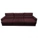 Sofá Retrátil e Reclinável com Molas Ensacadas Cama Inbox Master 3,82m Tecido Suede Vinho