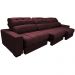 Sofá Retrátil e Reclinável com Molas Ensacadas Cama Inbox Master 3,82m Tecido Suede Vinho