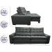 Sofá Retrátil e Reclinável com Molas Ensacadas Cama inBox Gold 2,32m Tecido Suede Velusoft Cinza