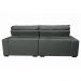 Sofá Retrátil e Reclinável com Molas Ensacadas Cama inBox Gold 2,32m Tecido Suede Velusoft Cinza