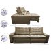 Sofá Retrátil e Reclinável com Molas Ensacadas Cama inBox Gold 2,52m Tecido Suede Velusoft Castor
