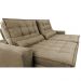 Sofá Retrátil e Reclinável com Molas Ensacadas Cama inBox Gold 2,52m Tecido Suede Velusoft Castor