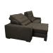 Sofá Retrátil e Reclinável com Molas Ensacadas Cama inBox Gold 2,72m Tecido Suede Velusoft Café