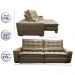 Sofá Retrátil e Reclinável com Molas Ensacadas Cama inBox Gold 2,72m Tecido Suede Velusoft Castor