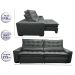 Sofá Retrátil e Reclinável com Molas Ensacadas Cama inBox Gold 2,72m Tecido Suede Velusoft Cinza