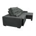 Sofá Retrátil e Reclinável com Molas Ensacadas Cama inBox Gold 2,72m Tecido Suede Velusoft Cinza