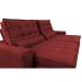 Sofá Retrátil e Reclinável com Molas Ensacadas Cama inBox Gold 2,72m Tecido Suede Velusoft Vermelho