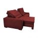 Sofá Retrátil e Reclinável com Molas Ensacadas Cama inBox Gold 2,72m Tecido Suede Velusoft Vermelho