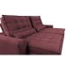 Sofá Retrátil e Reclinável com Molas Ensacadas Cama inBox Gold 2,72m Tecido Suede Velusoft Vinho