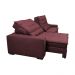 Sofá Retrátil e Reclinável com Molas Ensacadas Cama inBox Gold 2,72m Tecido Suede Velusoft Vinho