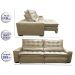 Sofá Retrátil e Reclinável com Molas Ensacadas Cama inBox Gold 2,92m Tecido Suede Velusoft Bege