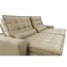 Sofá Retrátil e Reclinável com Molas Ensacadas Cama inBox Gold 2,92m Tecido Suede Velusoft Bege