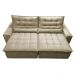 Sofá Retrátil e Reclinável com Molas Ensacadas Cama inBox Gold 2,92m Tecido Suede Velusoft Bege