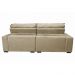 Sofá Retrátil e Reclinável com Molas Ensacadas Cama inBox Gold 2,92m Tecido Suede Velusoft Bege