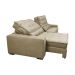 Sofá Retrátil e Reclinável com Molas Ensacadas Cama inBox Gold 2,92m Tecido Suede Velusoft Bege