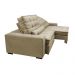 Sofá Retrátil e Reclinável com Molas Ensacadas Cama inBox Gold 2,92m Tecido Suede Velusoft Bege