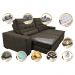 Sofá Retrátil e Reclinável com Molas Ensacadas Cama inBox Gold 2,92m Tecido Suede Velusoft Café
