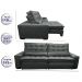 Sofá Retrátil e Reclinável com Molas Ensacadas Cama inBox Gold 3,12m Tecido Suede Velusoft Cinza