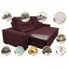 Sofá Retrátil e Reclinável com Molas Ensacadas Cama inBox Gold 3,12m Tecido Suede Velusoft Vinho