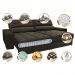 Sofá Retrátil e Reclinável com Molas Ensacadas Cama inBox Master 2,12m Tecido Suede Café